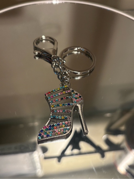 Accessories - Rhinestone Stiletto Keychain - Multicolor